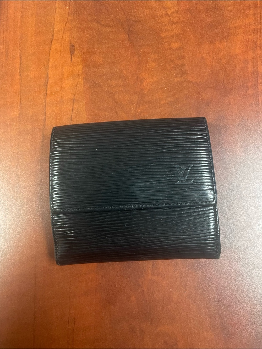 Louis Vuitton Black Epi Leather Folding Wallet